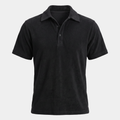 Terry Black Polo Shirt