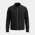 Zip Black Blouson Jacket