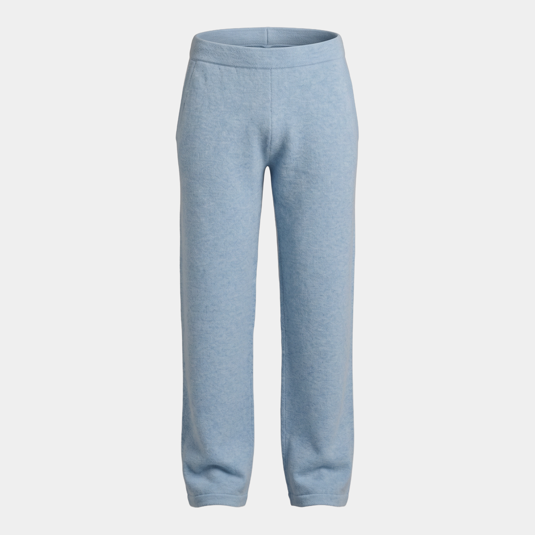 Knit Light Blue Pants