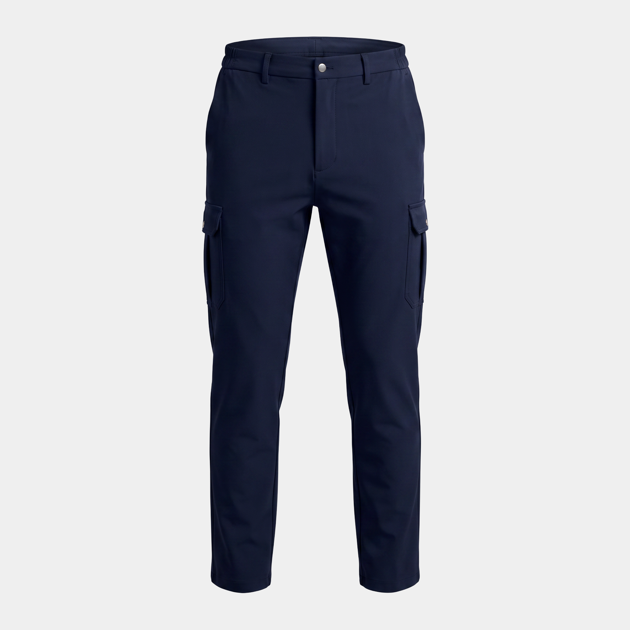 Straight Fit Navy Cargo Pants