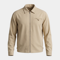 Zip Sand Overshirt Jacket