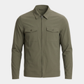 Zip Olive Overshirt Jacket