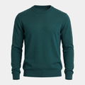 Fine Knit Emerald Crewneck Sweater