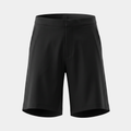 Flat Front Black Tailored Shorts