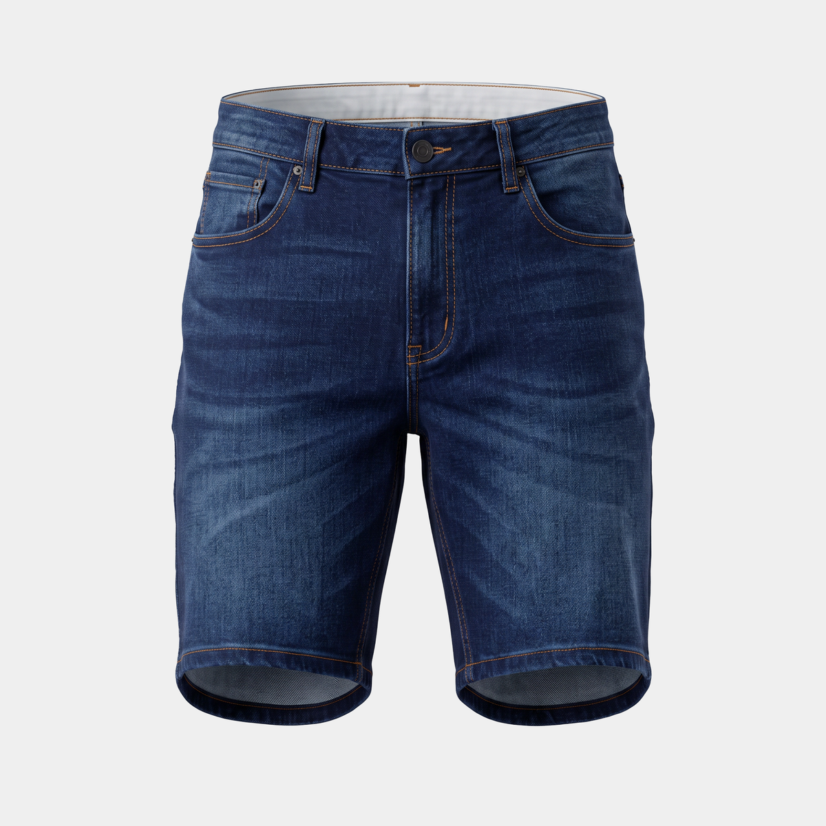 Washed Dark Indigo Denim Shorts