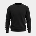 Fine Knit Black Crewneck Sweater