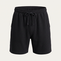 Drawstring Black Sweat Shorts