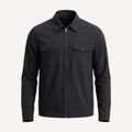 Zip Black Overshirt Jacket