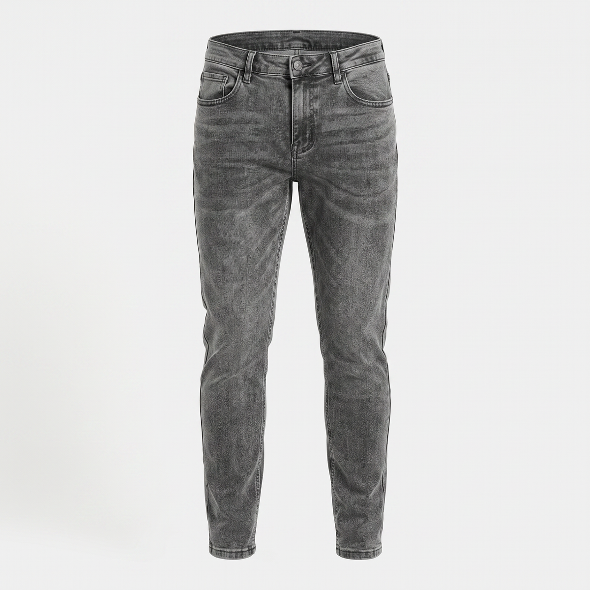 Washed Denim Grey Slim Jeans