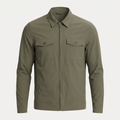 Zip Olive Overshirt Jacket