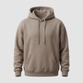 Fleece Back Taupe Hoodie