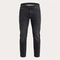 Washed Denim Black Straight Jeans